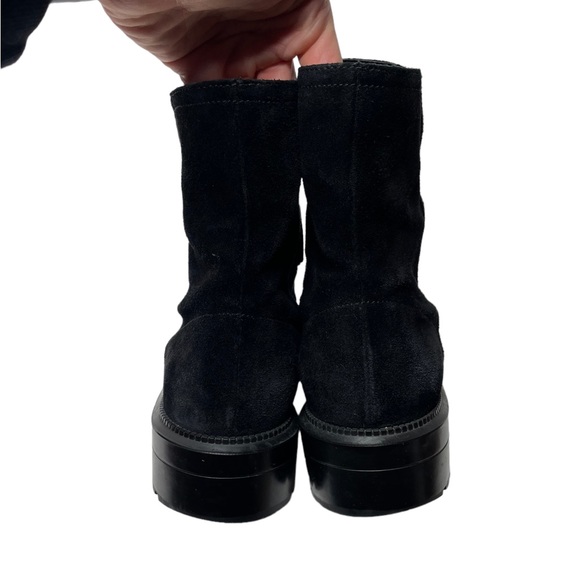 Aquatalia | Liv Weatherproof Suede Booties in Black 8.5 - Picture 9 of 12